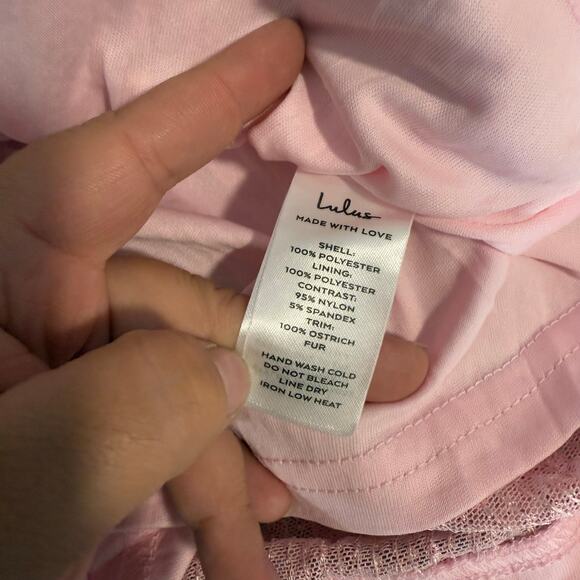 Popular Invite Pink Sequin Mesh Feather Mini Dress, XS 2209336 - Picture 8 of 8